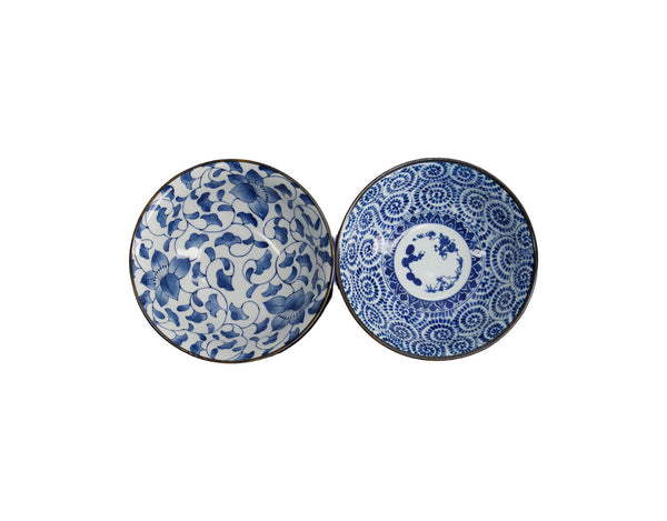 Maxwell & Williams Tokyo Design Haru Blue Bowl Giftset 2pc 19x8cm Blue Gift Boxed