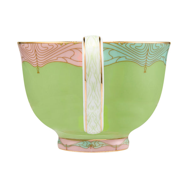 Maxwell & Williams Wicked Pink Goes Good With Green Demi Cup & Saucer Set of 2 Elphaba Gift Boxed