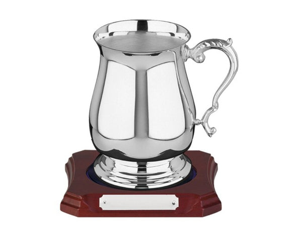 Swatkins Silver Plated One Pint Georgian Tankard image 0