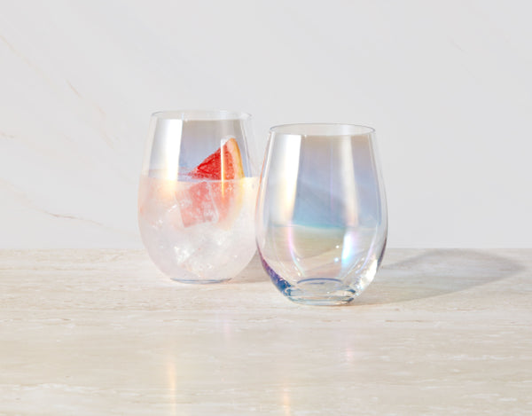 Maxwell & Williams Glamour Stemless Glass 560ML Set of 2 Iridescent Gift Boxed image 3