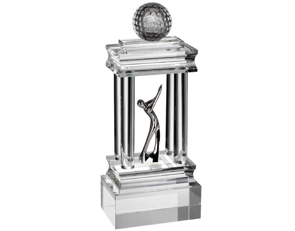 Swatkins Colossal Clear Optical Crystal Golf Champions Award image 1
