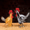 Duccio di Segna Hen/ Rooster H19 cm Transparent & Red image 3