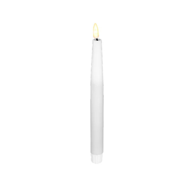 Maxwell & Williams Let's Get Lit LED Flameless Taper Wax Candle 24cm 2pc Natural Gift Boxed image 1