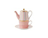 Maxwell & Williams Teas & C's Regency Tea For One With Infuser 340ML Pink Gift Boxed image 0