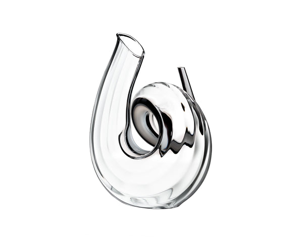 Riedel Decanter Curly Fatto A Mano Black/White/Black Optic image 1