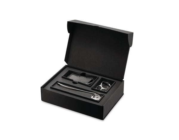 Alessi & Pasta Gift Set (Vabene Pasta Tester, Voile Spaghetti Measure, and Parmenide Grater With Cheese Cellar) image 1