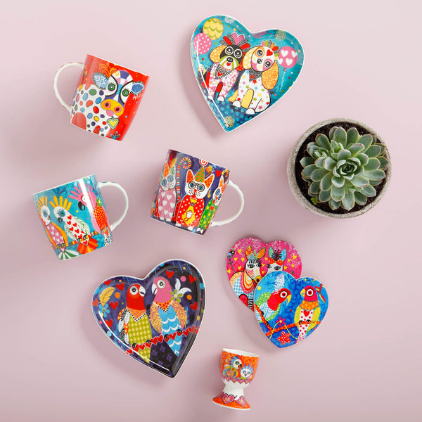 Maxwell & Williams Love Hearts Espresso Cup 100ml Love Birds (Set of 2) image 1