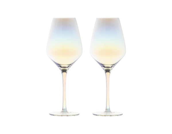 Maxwell & Williams Glamour Wine Glass 520ML Set of 2 Iridescent Gift Boxed image 0