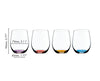 Riedel Happy O Set of 4 (Cinnabar Red, Purple, Azure Blue, Orange) image 1