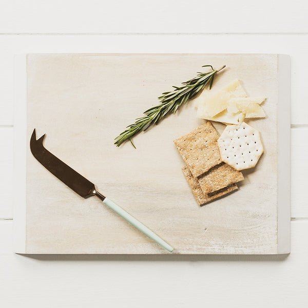 Just Slate Mango Wood Cheese Board & Knife Set image 1