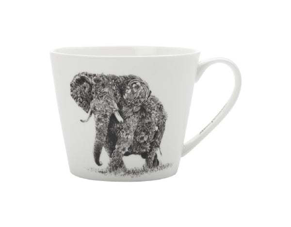Maxwell & Williams Marini Ferlazzo Mug 450ML Sqt African Elephant Gift Boxed image 0