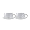 Maxwell & Williams Blend Double Wall Cup & Saucer 270ML Set of 2 Gift Boxed image 1