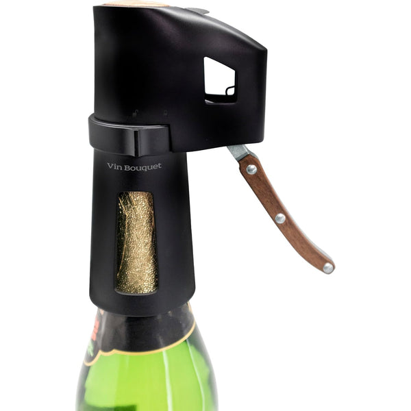 Vin Bouquet Champagne Corkscrew Black + Walnut image 5