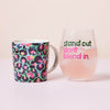 Maxwell & Williams Kasey Rainbow Wild at Heart Mug & Glass Set Leopard Emerald Gift Boxed image 4