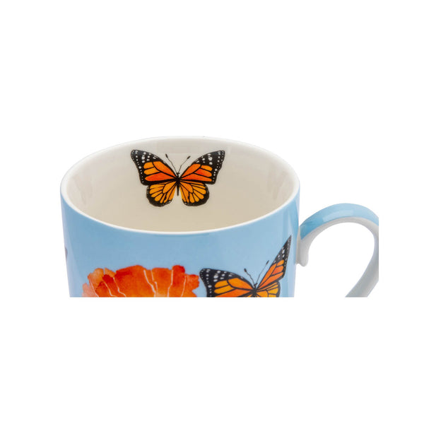 Maxwell & Williams Gabby Malpas Posey Mug & Coaster Set Field of Poppies Gift Boxed image 2