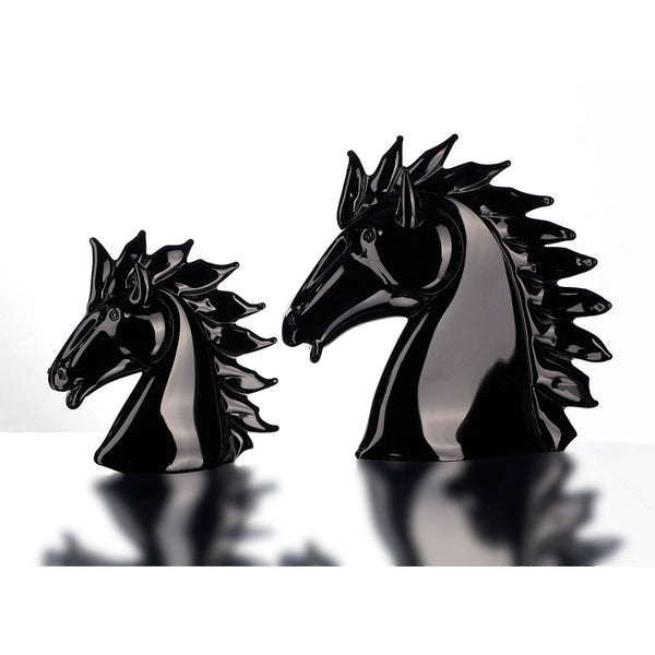 Duccio di Segna Small Black Horse's Head image 2