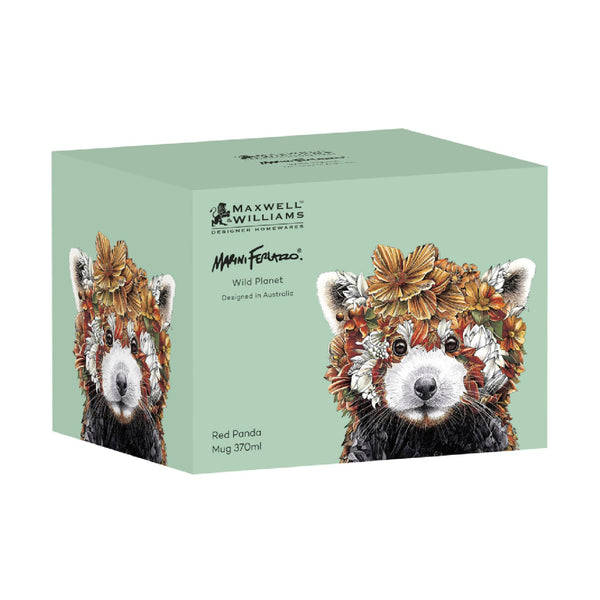 Maxwell & Williams Marini Ferlazzo Wild Planet Mug 370ML Red Panda Gift Boxed image 2