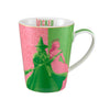 Maxwell & Williams Wicked Magical Conical Mug 450ML Pink & Green Forever Gift Boxed image 0