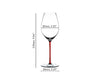 Riedel Fatto A Mano Champagne Wine Glass Red image 1