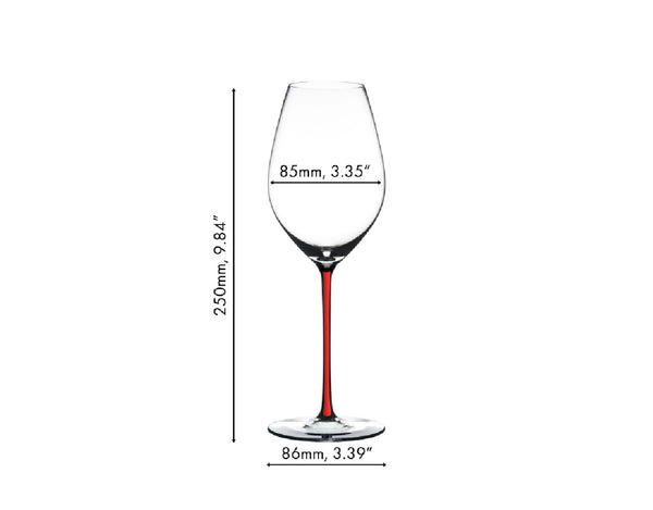 Riedel Fatto A Mano Champagne Wine Glass Red image 1