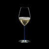 Riedel Fatto A Mano Champagne Wine Glass Dark Blue image 3