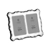 Carrs Silver - Double Sterling Silver Photo Frame Grey Velvet Back 3.5" x 2.5" image 0