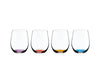 Riedel Happy O Set of 4 (Cinnabar Red, Purple, Azure Blue, Orange) image 0
