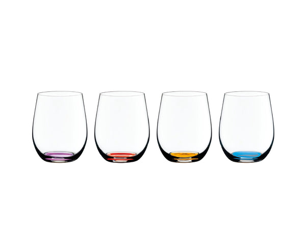 Riedel Happy O Set of 4 (Cinnabar Red, Purple, Azure Blue, Orange) image 0