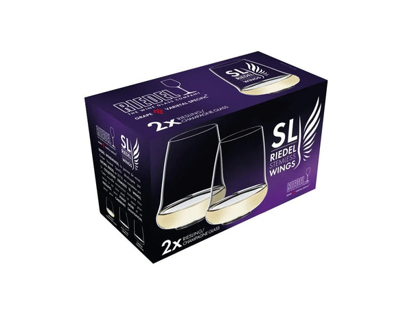 Riedel SL Stemless Wings Riesling/ Sauvignon Blanc/ Champagne (Pair) image 5