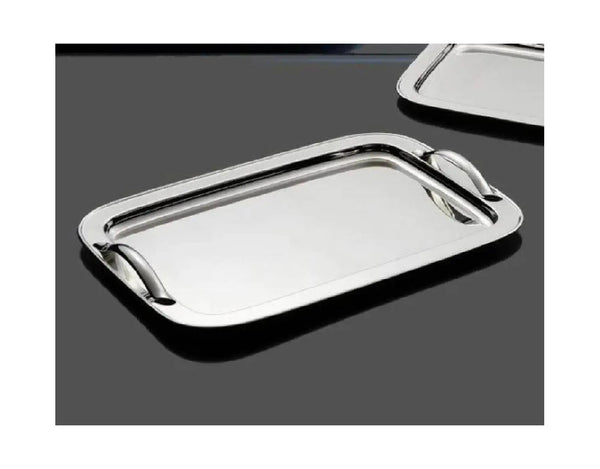Zanetto Oval Tray 'Italia' 49x35cm With Handles Silver Plated image 0