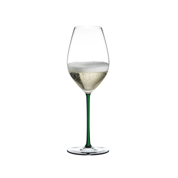 Riedel Fatto A Mano Champagne Wine Glass Green image 0