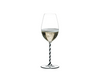 Riedel Fatto A Mano Champagne Wine Glass Black And White Twisted image 0