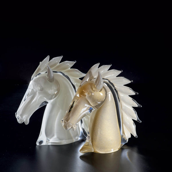 Duccio di Segna Horse's Head Small White & Gold image 2