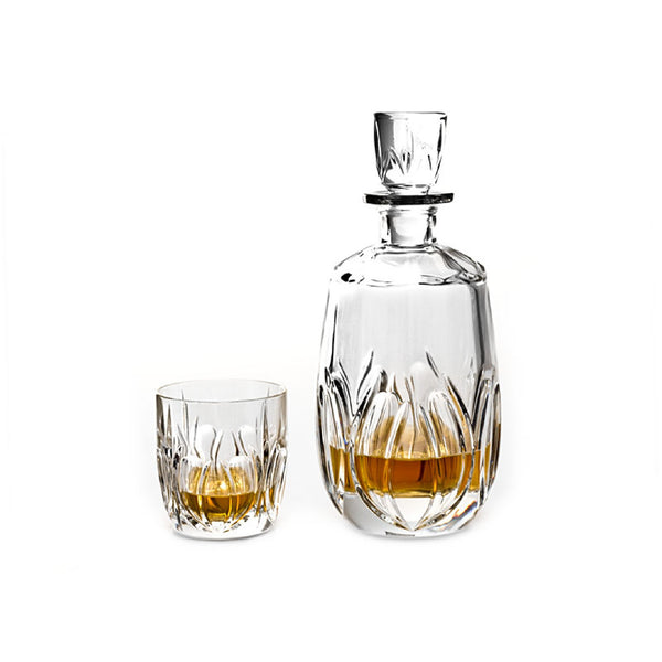 Bohemia Crystal Fire Whisky Set (1 Decanter + 6 Tumblers) image 1