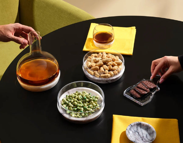 Nude Chill Whisky Tumbler With Marble Base (Clear) image 6