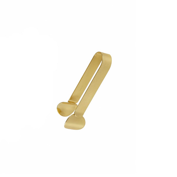 Zanetto Velvet 1 Ice Tongs Brass image 0