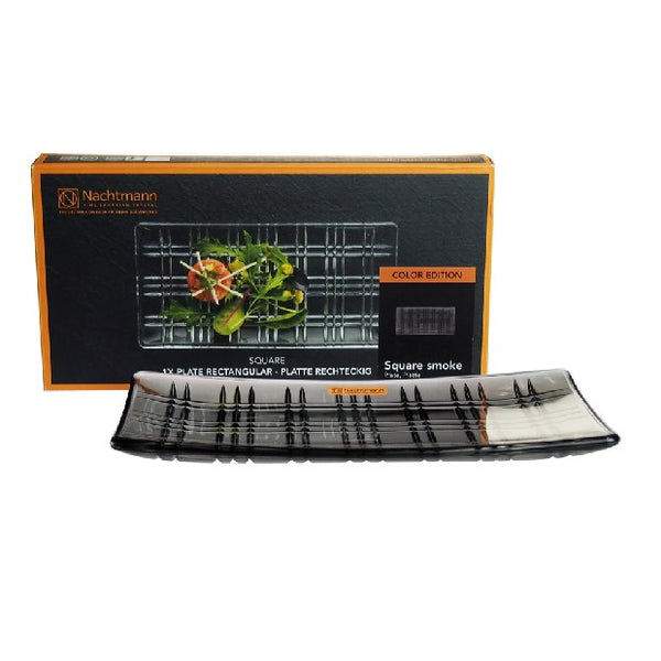 Nachtmann Square Plate Rectangular Smoke (28cm) image 3