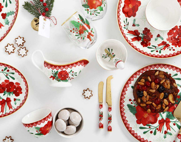 Maxwell & Williams Mistletoe Spreader & Cheese Knife Set Gift Boxed image 1