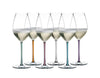 Riedel Fatto A Mano Gift Set Champagne Glass Set of 6 (Violet , Mint, Orange, Turquoise, Mauve, White) image 0