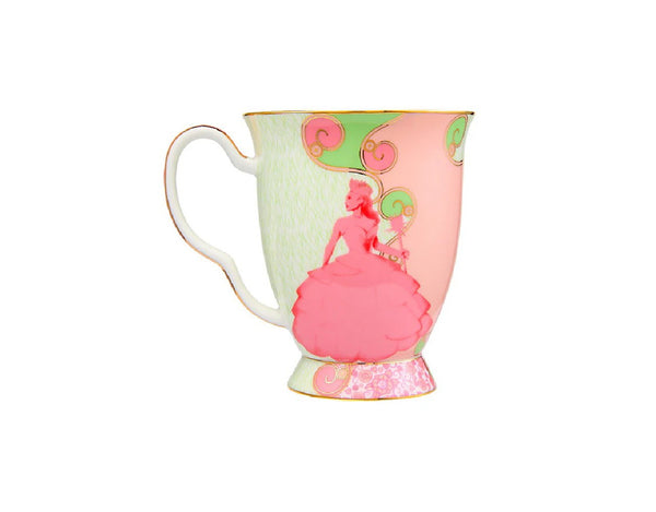Maxwell & Williams Wicked Pink Goes Good With Green Footed Mug 300ML Glinda Gift Boxed image 1