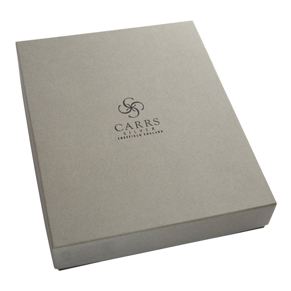 Carrs Silver – Modern Flat Wide Sterling Silver Photo Frame With Wood Back image 3