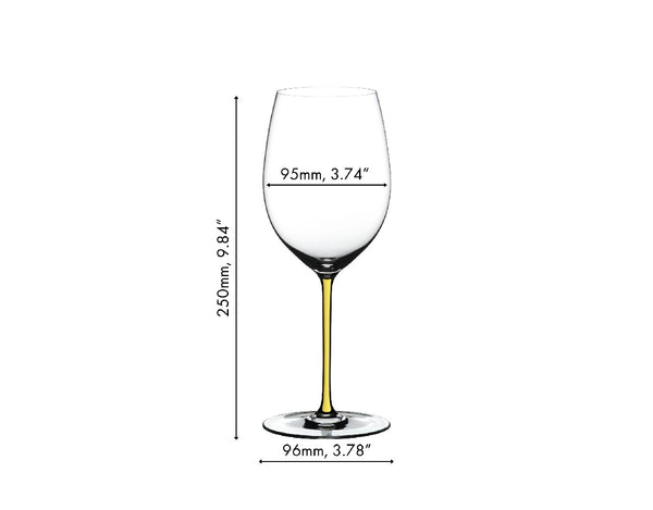 Riedel Fatto A Mano Gift Set Cabernet/Merlot Set of 6 (Mint, Orange, Violet, White, Yellow, Blue) image 1