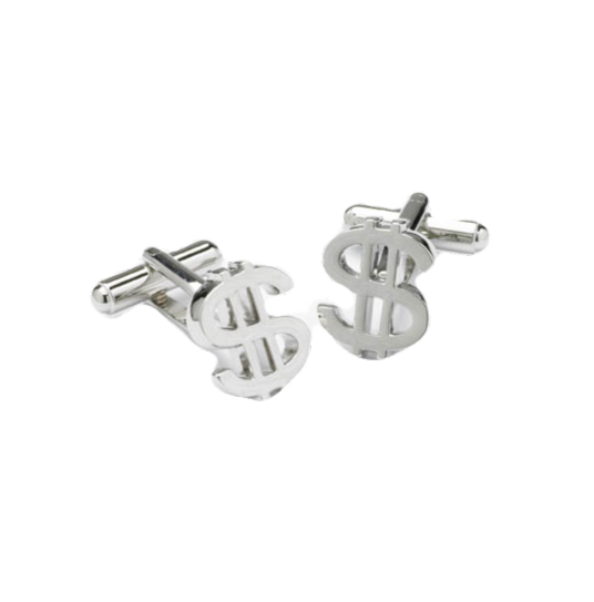 Onyx-Art Cufflinks - Dollar Sign image 0