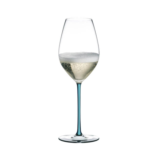 Riedel Fatto A Mano Champagne Wine Glass Turquoise image 0