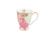 Maxwell & Williams Wicked Pink Goes Good With Green Footed Mug 300ML Glinda Gift Boxed image 0