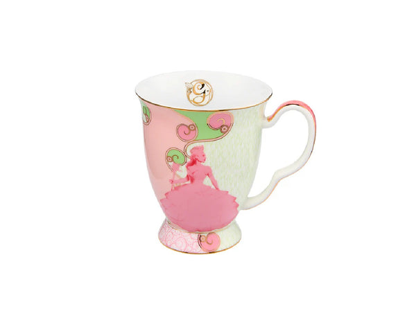 Maxwell & Williams Wicked Pink Goes Good With Green Footed Mug 300ML Glinda Gift Boxed image 0