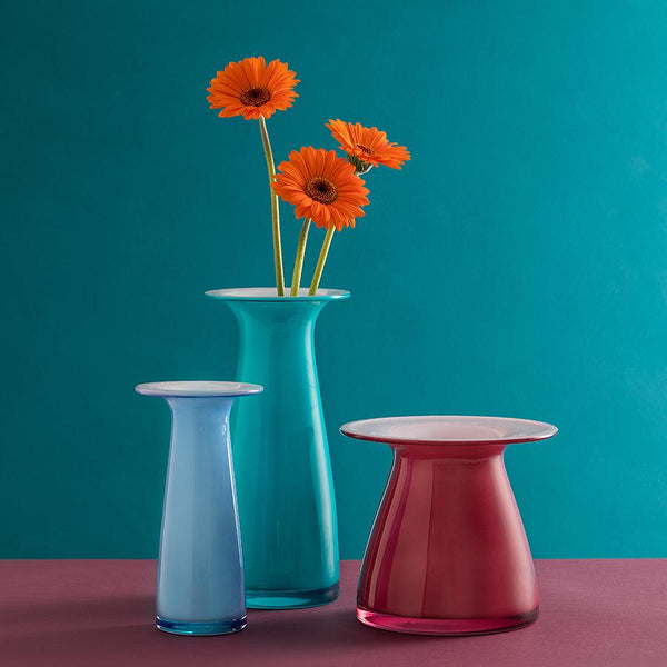 Dartington JUNO Ocean Green Tall Vase 25.5cm image 2