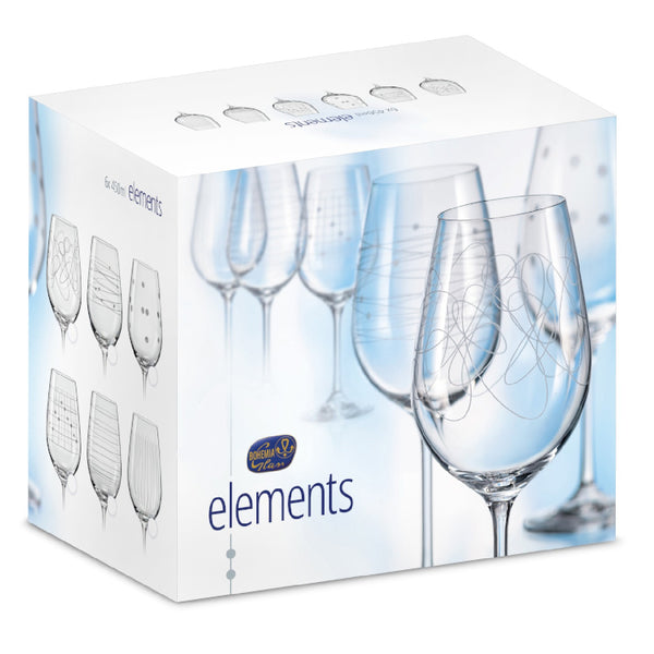 Bohemia Crystal Elements Wine Glasses 450ml (Set of 6) image 3