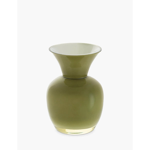 Dartington Olive & White Vase 10.5cm image 2