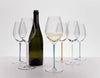 Riedel Fatto A Mano Gift Set Champagne Glass Set of 6 (Violet , Mint, Orange, Turquoise, Mauve, White) image 2